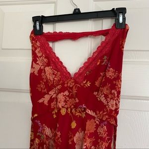 floral print lace dress